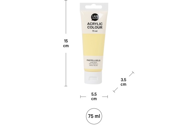 I AM CREA Acrylfarbe 75ml 2001.3 pastellgelb