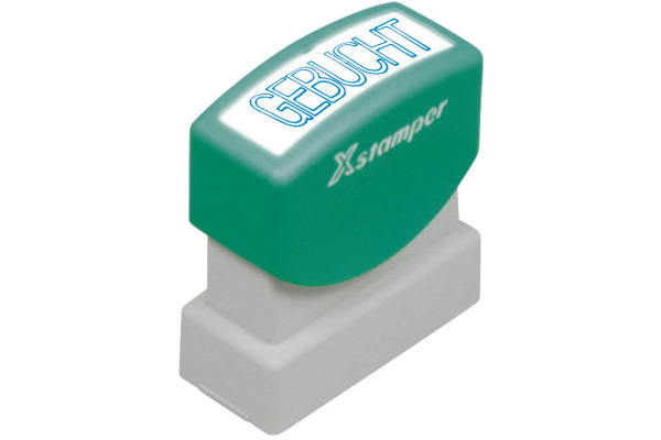 XSTAMPER Stempel Gebucht GE 11 blau