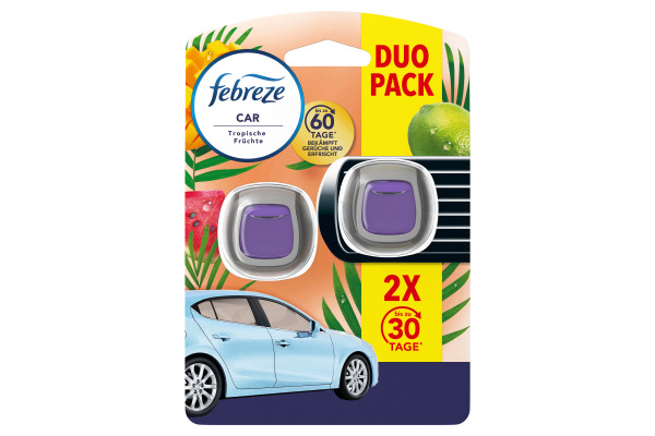 FEBREZE Auto Lufterfrischer 972121 Tropische Früchte Duo