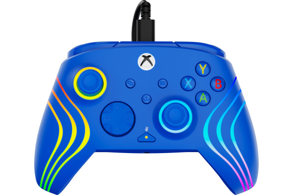 TURTLE B. Afterglow Wave Wired Ctrl. TBC200225 Xbox SeriesX, Blue
