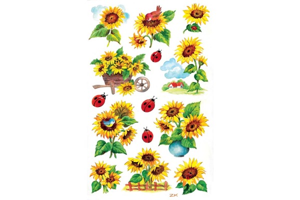 Z-DESIGN Sticker Creative 54171 Sonnenblumen 2 Stück