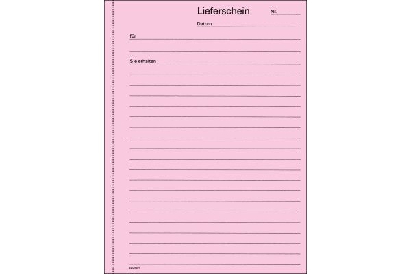 FAVORIT Formularbuch Lieferscheine A5 9231 OK Durchschreibepapier 50x2 Blatt