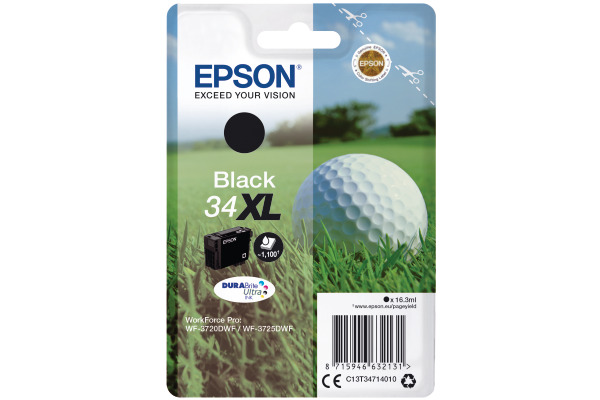 EPSON Tintenpatrone XL schwarz T347140 WF-3720/3725DWF 1100 Seiten