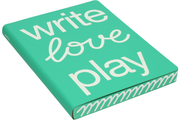 NUUNA Notizbuch GRAPHIC L A5 350056383 WRITE LOVE PLAY,dots 128 Blatt