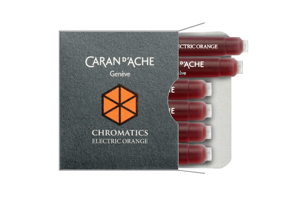 CARAN D'A Tintenpatrone 8021.052 Electric Orange 6 Stück