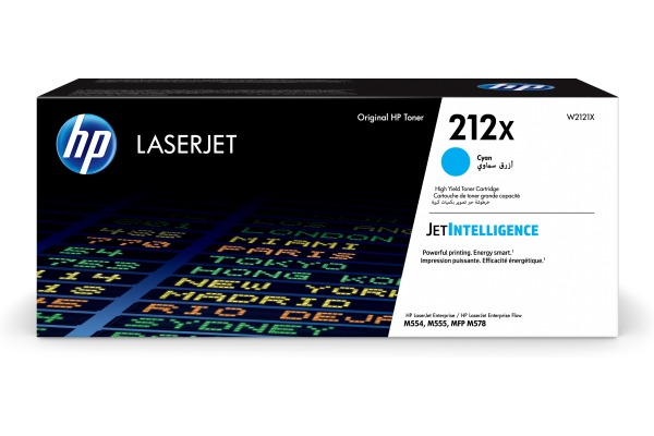 HP Toner-Modul 212X cyan W2121X CLJ Ent.M554/M555 10'000 S.