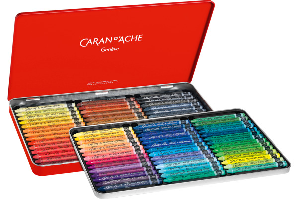 CARAN D'A Wachsmalkreide Neocolor II 7500.384 84 Stück, Box 9mmx10,5cm