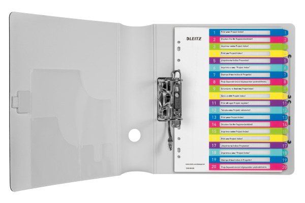 LEITZ Register PP WOW A4+ 12450000 multicolor 1-20