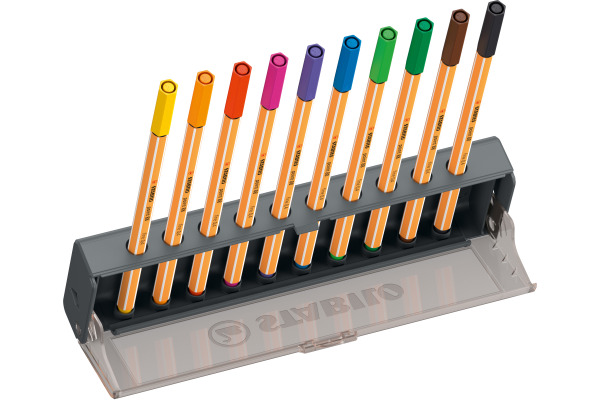 STABILO Fineliner Point 88 0.4mm 8810-5 Klicketui 10 Stück