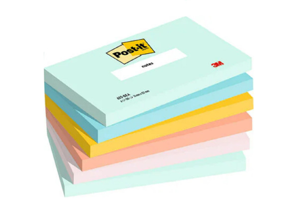 POST-IT Haftnotizen Beachside 127x76mm 655-6-BEA 5-farbig 6x100 Blatt