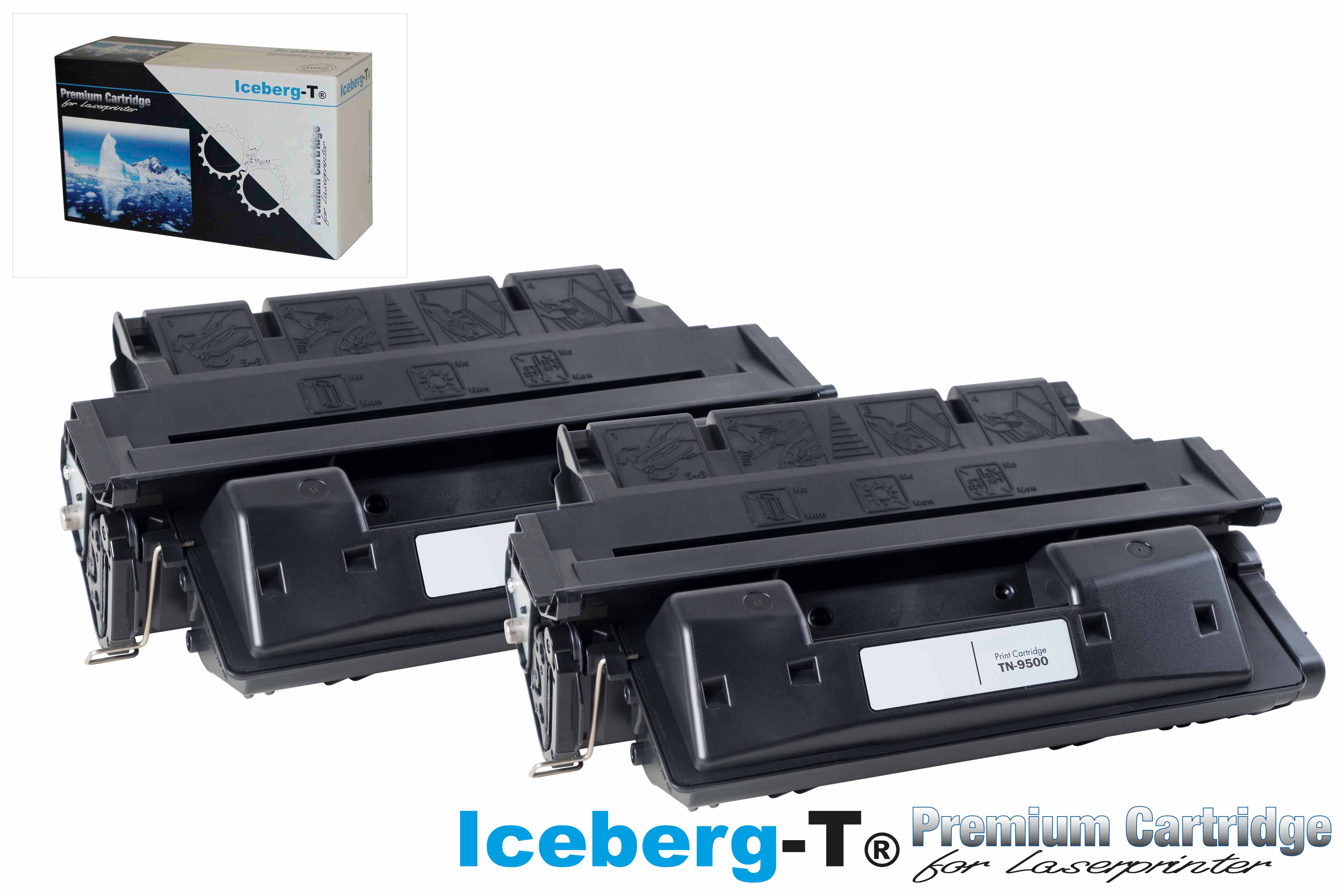 Iceberg-T Toner TN-9500 DuoPack 2 Stück à 10'000 Seiten, schwarz
