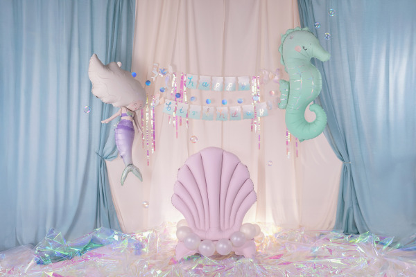 PARTYDECO Girlande Happy Bi. 130x100cm GRL123 Meerjungfrau, mix