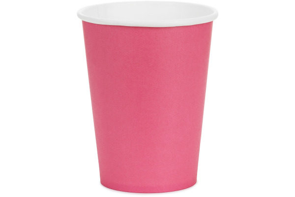 PARTYDECO Becher 250ml KPP90-006 dunkelrosa 6 Stück