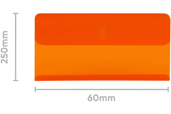 BIELLA Klarsichthülsen 60x30mm 27360235U orange 25 Stück