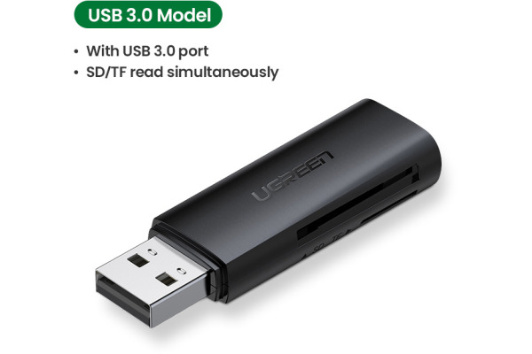 UGREEN Card Reader USB-A 3.0 60722 SD,TF, BB