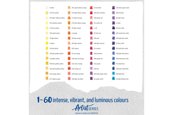 STAEDTLER Farbstifte Artist Line 104M120 assortiert 120 Stück