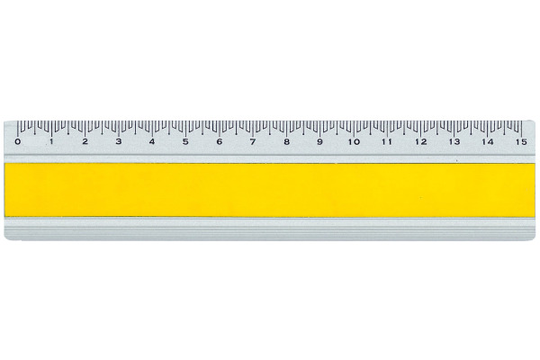 DUX Lineal Joy Color 15cm FA-JC/15Y Alu, gelb