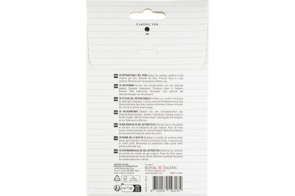 SAKURA Gelly Roll 0.8mm PXGBRACL1 schwarz 10 Stück