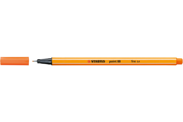 STABILO Fineliner Point 88 0.4mm 88/30 gelbrot