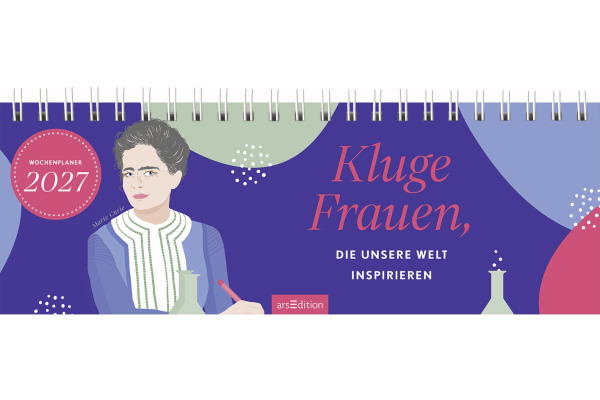 ARS EDITI Tischkalender 2027 13932 Kluge Frauen DE 29.7x11.5cm