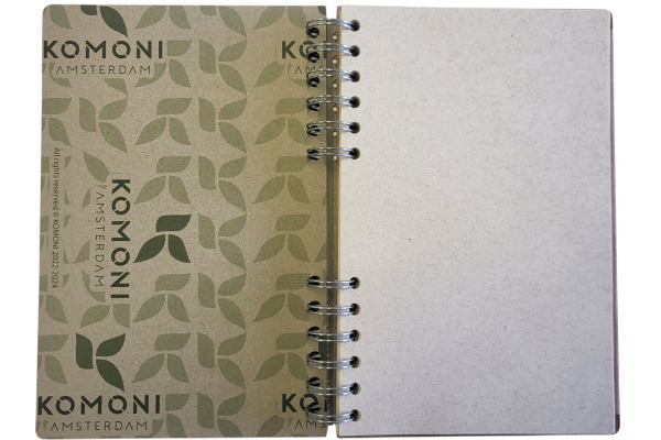 KOMONI Notizbuch Frida Kahlo A5 47240226 braun, blanco 90 Blatt