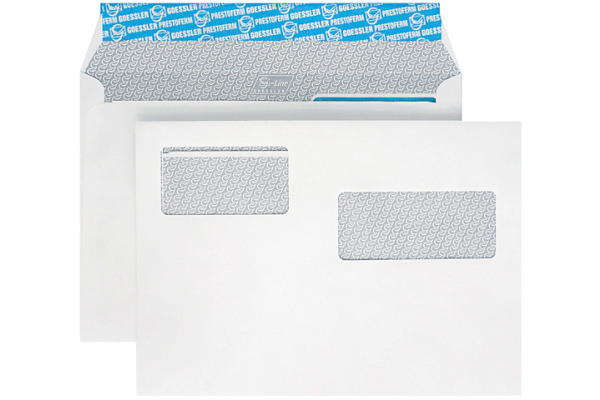 GOESSLER Couvert G-Line m/Fenster C5 2053 100g, weiss 500 Stück