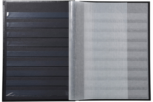 EXACOMPTA Briefmarkenalbum 22.5x30.5cm 26151E Schwarz 48 Seiten