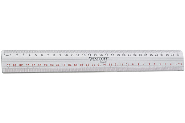WESTCOTT Schneidelineal 30cm E-101120 Alu