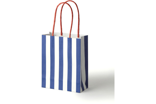 FOLIA Papiertüten S 12x15cm 21225/8 Stripes Classic, ass. 8 Stk.