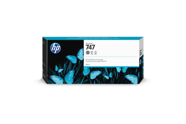 HP Tintenpatrone 747 grey P2V86A DesignJet Z9+ 300ml