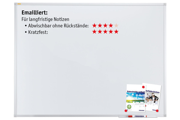 FRANKEN Whiteboard SC2202SB X-tra!Line emailliert 60x90cm