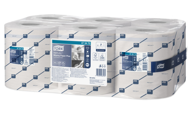 TORK Papierwischtücher M4 Reflex 473472 weiss 6 Rollen a 150m