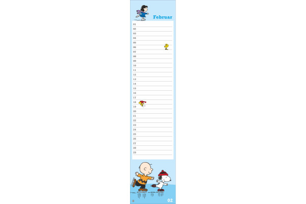 HEYE Geburtstagskalender 1909-06 Peanuts 11x49cm