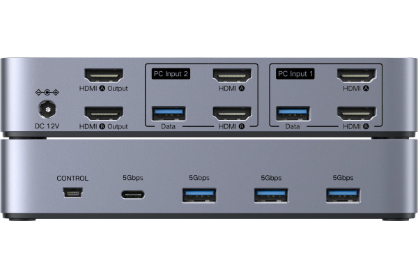 UGREEN HDMI KVM Switch 2 In 2 Out 85100 Dual Monitor,BB