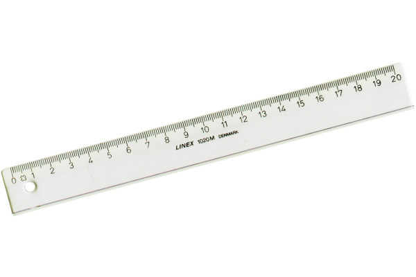 LINEX Schullineal 20cm 1020M transparent