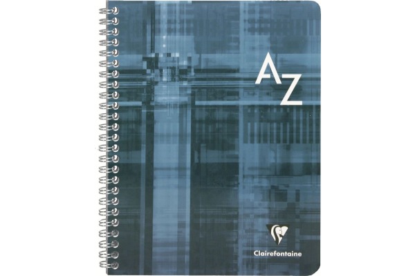 CLAIREFON Adressbuch Index A5 8549C ass., kariert, 5mm 90 Blatt