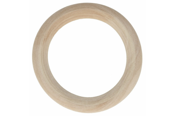 GLOREX Holzring 70x10mm 61658004 natur 2 Stück