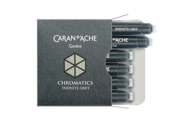 CARAN D'A Tintenpatrone 8021.005 Infinite Grey 6 Stück