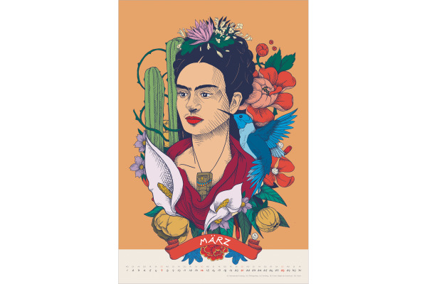 DUMONT Bildkalender 2027 261549 Frida Kahlo 33x49.5cm