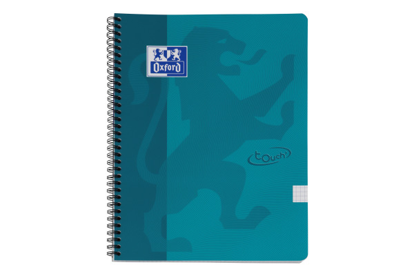 OXFORD Spiralheft Touch A4 400103996 blau, kariert 5mm 70 Blatt