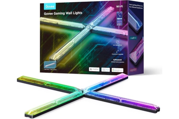 GOVEE Gaming Wandleuchte 4 Stück H6063312 inkl. Connector