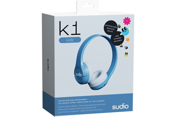 SUDIO Open-ear Headphone K1BLU k1 kidz, Blue, Wireless