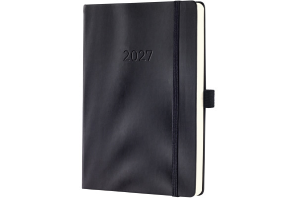 CONCEPTUM Tageskalender 2027 C2710 1T/1S schwarz 14.8x21.3cm