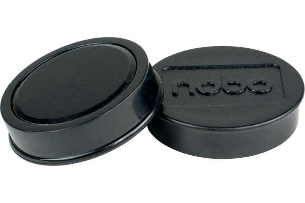 NOBO Magnet rund 38mm 1915305 schwarz 10 Stück