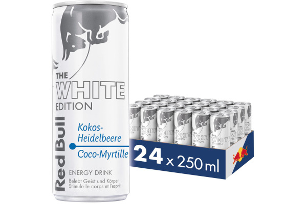 RED BULL Energy Drink Alu RC224090 White Edition 25 cl, 24 Stk.