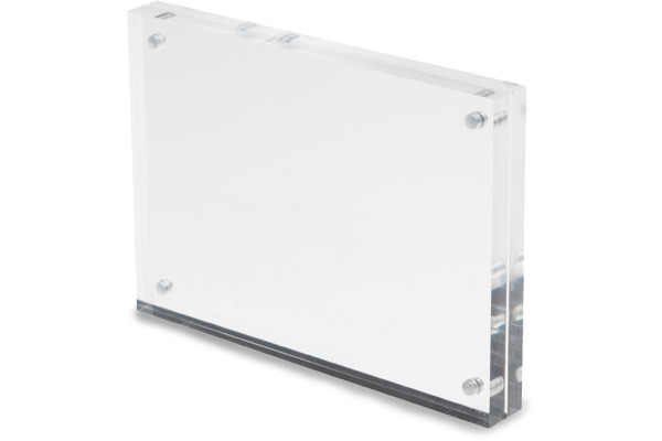 DEFLECTO Magnet. Acrylblock A6 MCHA611 transparent 2x7.5mm