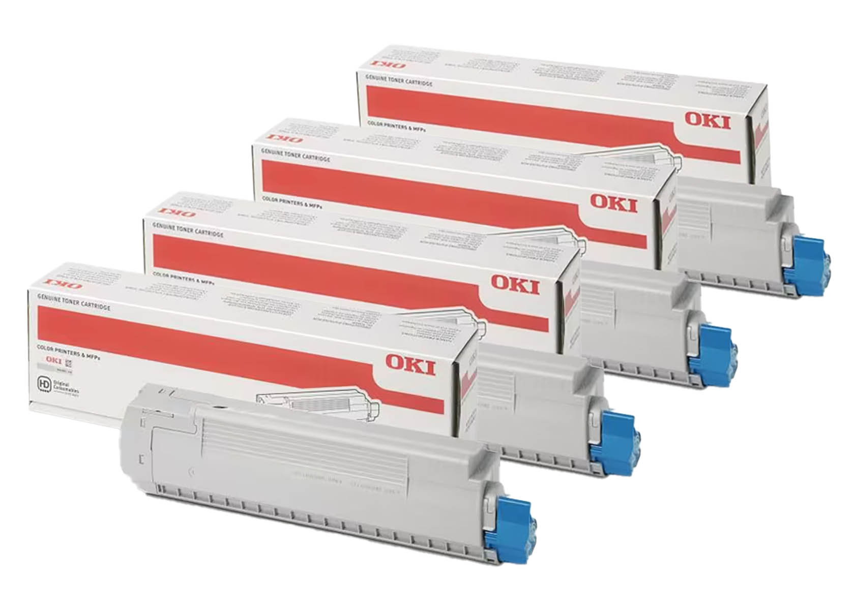 Original OKI MC851/861 SET Multipack / Set mit allen vier Farben