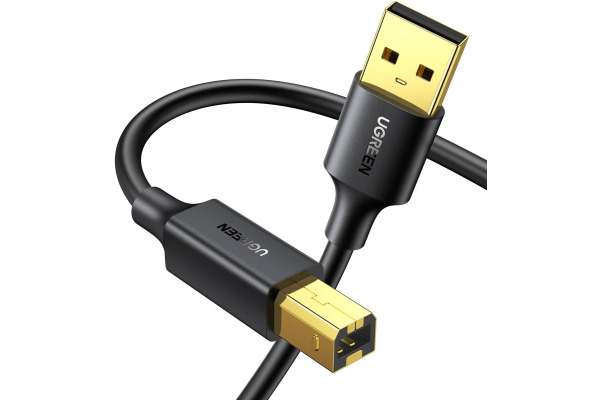 UGREEN Cable USB 2.0 AM/BM Print 10351 3m, Black