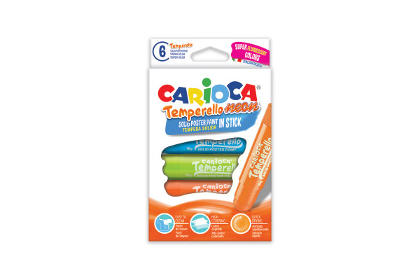 CARIOCA Posterfarbe Temperello Neon 42675 6 Stück ass.
