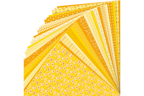 FOLIA Motivblock Basic 46149 gelb, 30 Blatt